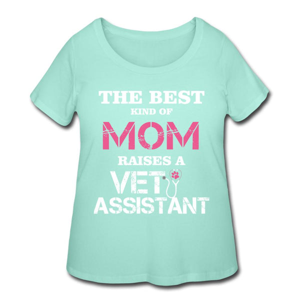 The best kind of Mom raises a Vet Assistant Women's Curvy T-shirt-Women’s Curvy T-Shirt | LAT 3804-I love Veterinary