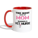 The best kind of mom raises a vet nurse Contrast Coffee Mug-Contrast Coffee Mug | BestSub B11TAA-I love Veterinary