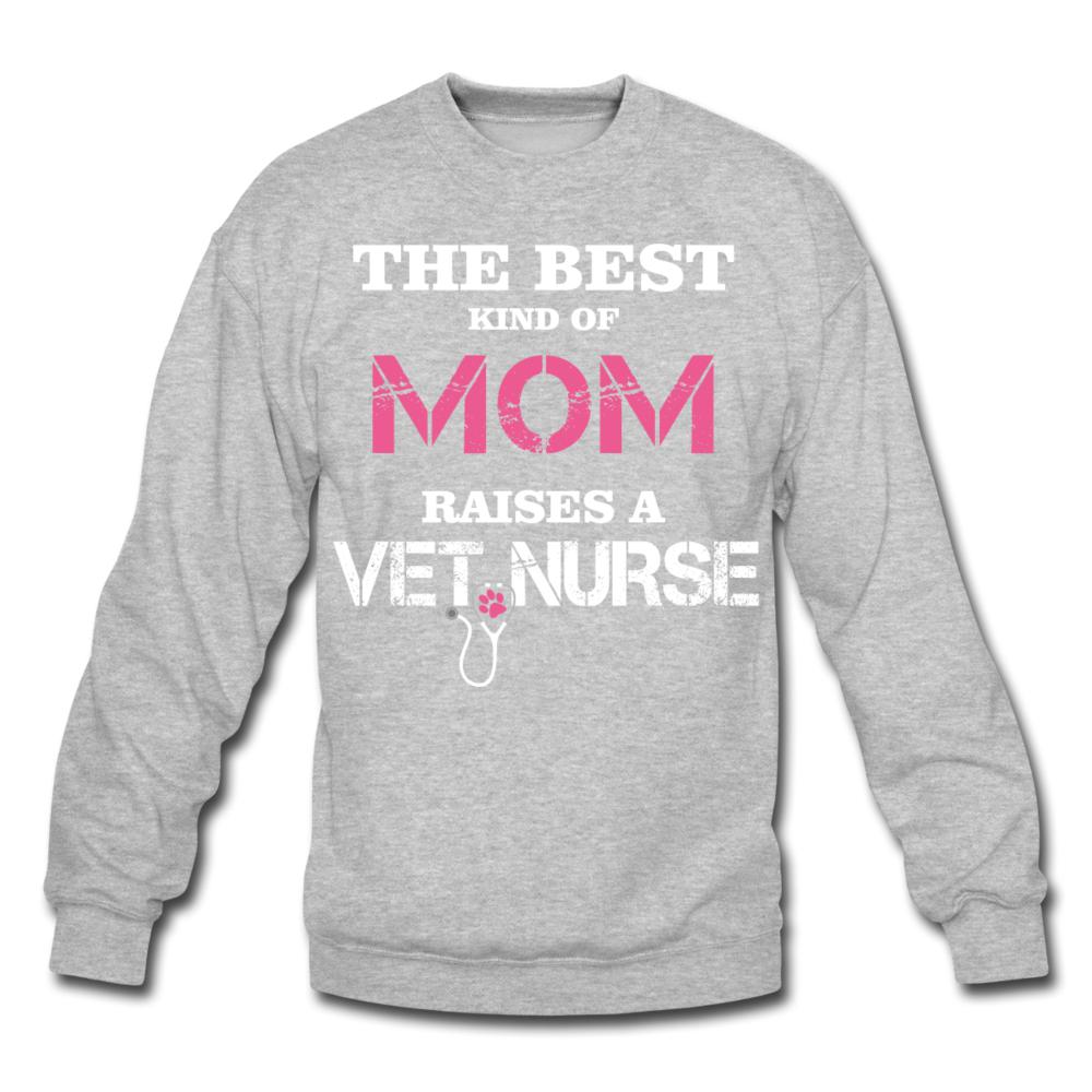 The best kind of Mom raises a Vet Nurse Crewneck Sweatshirt-Unisex Crewneck Sweatshirt | Gildan 18000-I love Veterinary