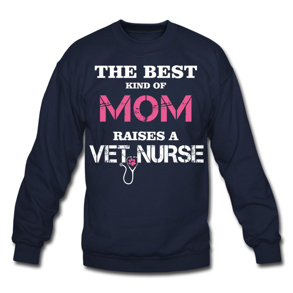 The best kind of Mom raises a Vet Nurse Crewneck Sweatshirt-Unisex Crewneck Sweatshirt | Gildan 18000-I love Veterinary