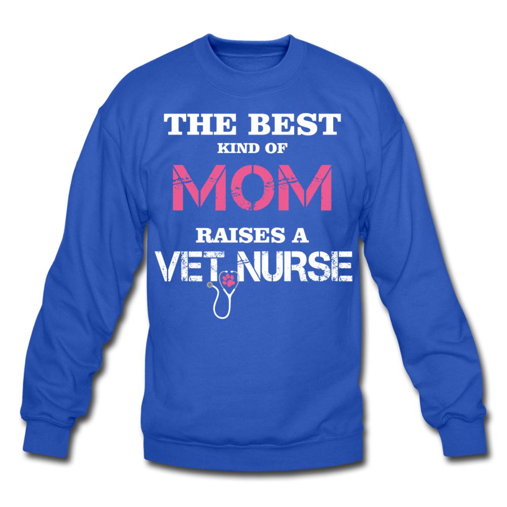 The best kind of Mom raises a Vet Nurse Crewneck Sweatshirt-Unisex Crewneck Sweatshirt | Gildan 18000-I love Veterinary