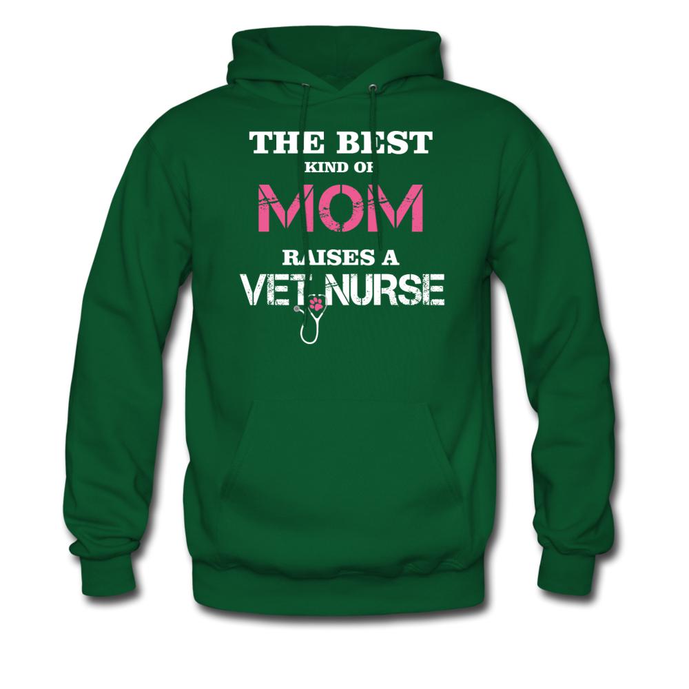 The best kind of Mom raises a Vet Nurse Unisex Hoodie-Men's Hoodie | Hanes P170-I love Veterinary