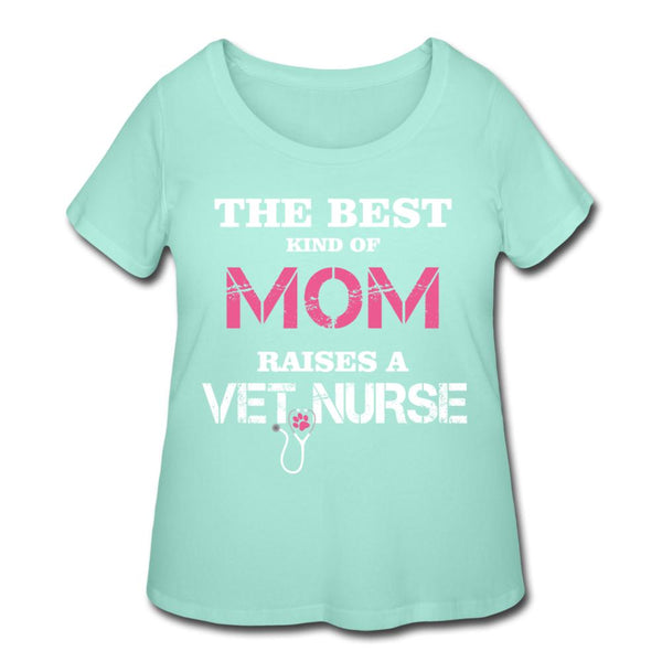 The best kind of Mom raises a Vet Nurse Women's Curvy T-shirt-Women’s Curvy T-Shirt | LAT 3804-I love Veterinary