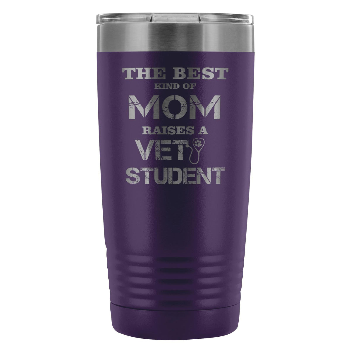 The best kind of Mom raises a Vet Student 20oz Vacuum Tumbler-Tumblers-I love Veterinary