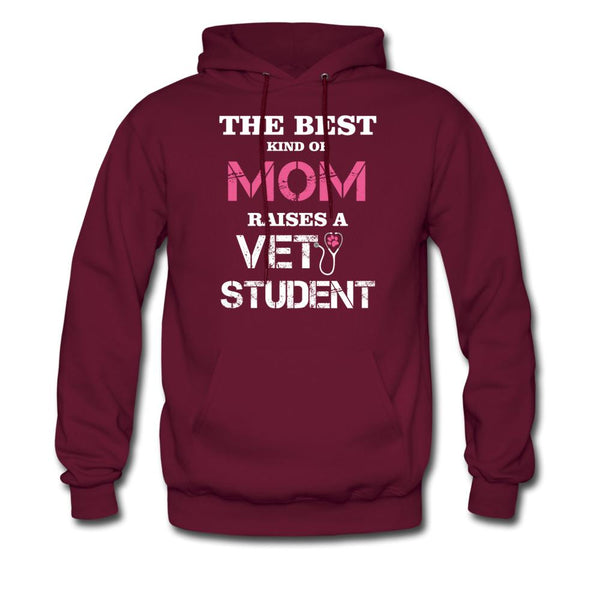 The best kind of Mom raises a Vet Student Unisex Hoodie-Men's Hoodie | Hanes P170-I love Veterinary