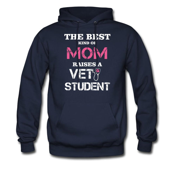The best kind of Mom raises a Vet Student Unisex Hoodie-Men's Hoodie | Hanes P170-I love Veterinary