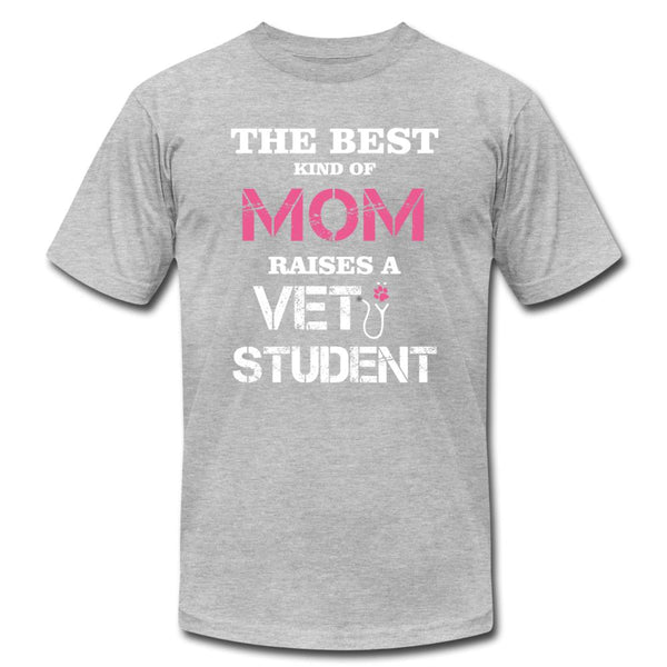 The best kind of Mom raises a Vet Student Unisex Jersey T-Shirt by Bella + Canvas-Unisex Staple T-Shirt | Bella + Canvas 3001-I love Veterinary