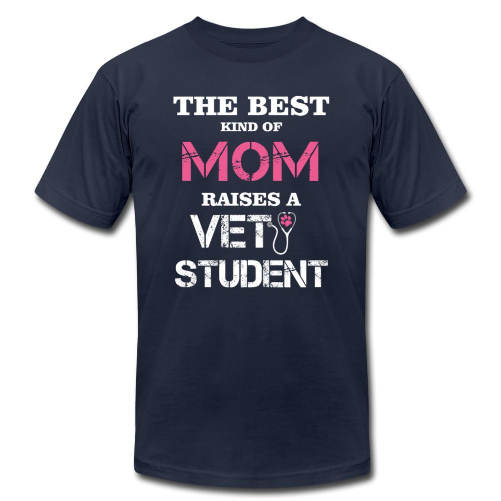 The best kind of Mom raises a Vet Student Unisex Jersey T-Shirt by Bella + Canvas-Unisex T-Shirt | Bella + Canvas 3001-I love Veterinary