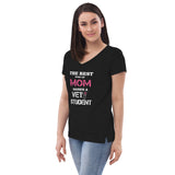 The best kind of Mom raises a Vet Student Women's V-Neck T-Shirt-Women's V-Neck T-Shirt | District DT8001-I love Veterinary