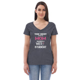 The best kind of Mom raises a Vet Student Women's V-Neck T-Shirt-Women's V-Neck T-Shirt | District DT8001-I love Veterinary