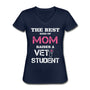 The best kind of Mom raises a Vet Student Women's V-Neck T-Shirt-Women's T-Shirt | Fruit of the Loom L3930R-I love Veterinary