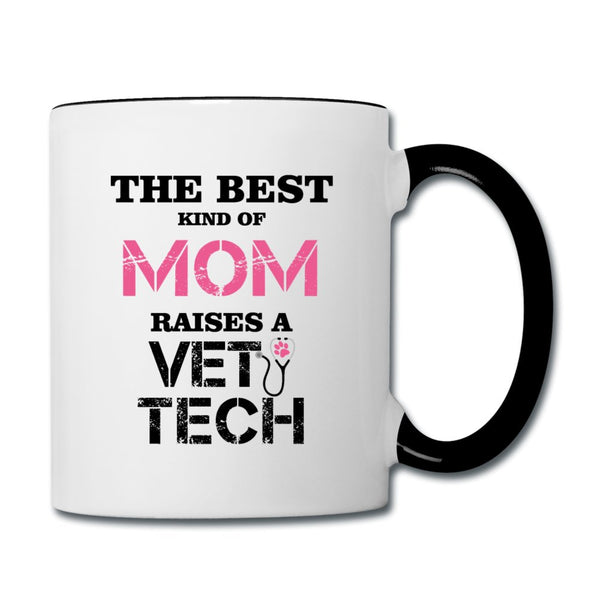 The best kind of Mom raises a Vet Tech Contrast Coffee Mug-Contrast Coffee Mug | BestSub B11TAA-I love Veterinary