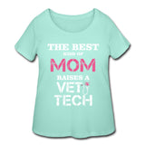 The best kind of Mom raises a Vet Tech Women's Curvy T-shirt-Women’s Curvy T-Shirt | LAT 3804-I love Veterinary