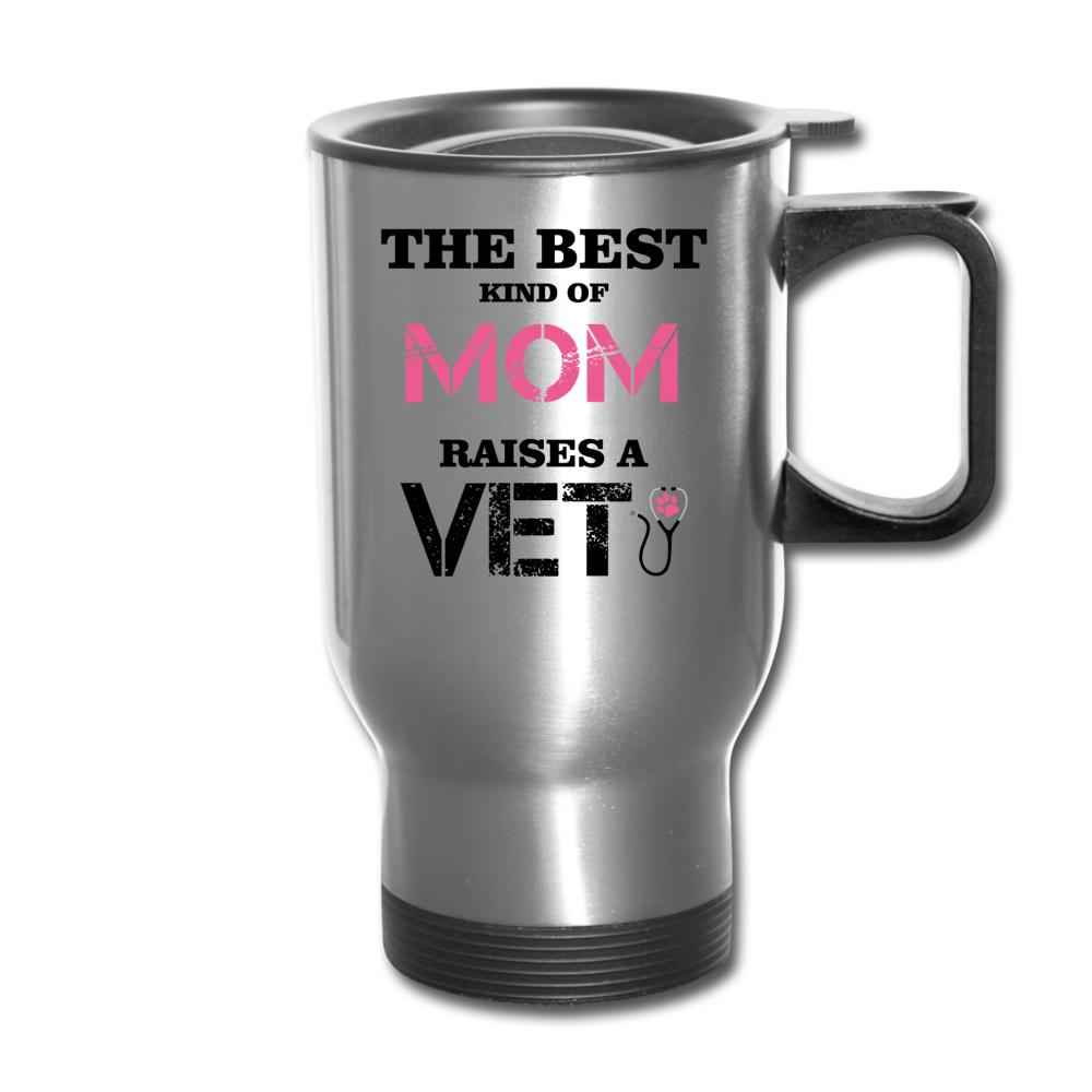 The best kind of Mom raises a Veterinarian 14oz Travel Mug-Travel Mug | BestSub B4QC2-I love Veterinary