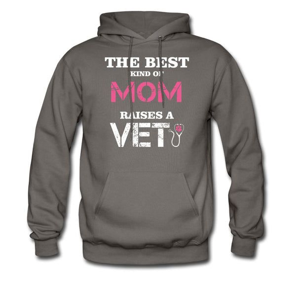 The best kind of Mom raises a Veterinarian Unisex Hoodie-Men's Hoodie | Hanes P170-I love Veterinary