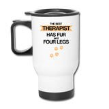 The best therapist has fur and four legs 14oz Travel Mug-Travel Mug | BestSub B4QC2-I love Veterinary