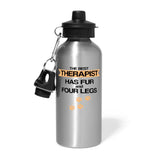 The best therapist has fur and four legs 20oz Water Bottle-Water Bottle | BestSub BLH1-2-I love Veterinary