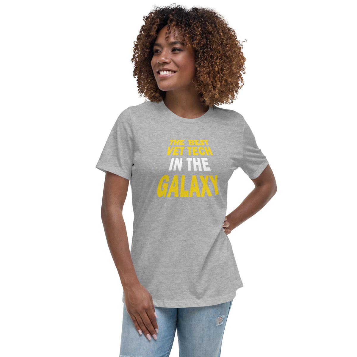 The best vet tech in the galaxy Women's Relaxed T-shirt-Women's Relaxed T-shirt | Bella + Canvas 6400-I love Veterinary