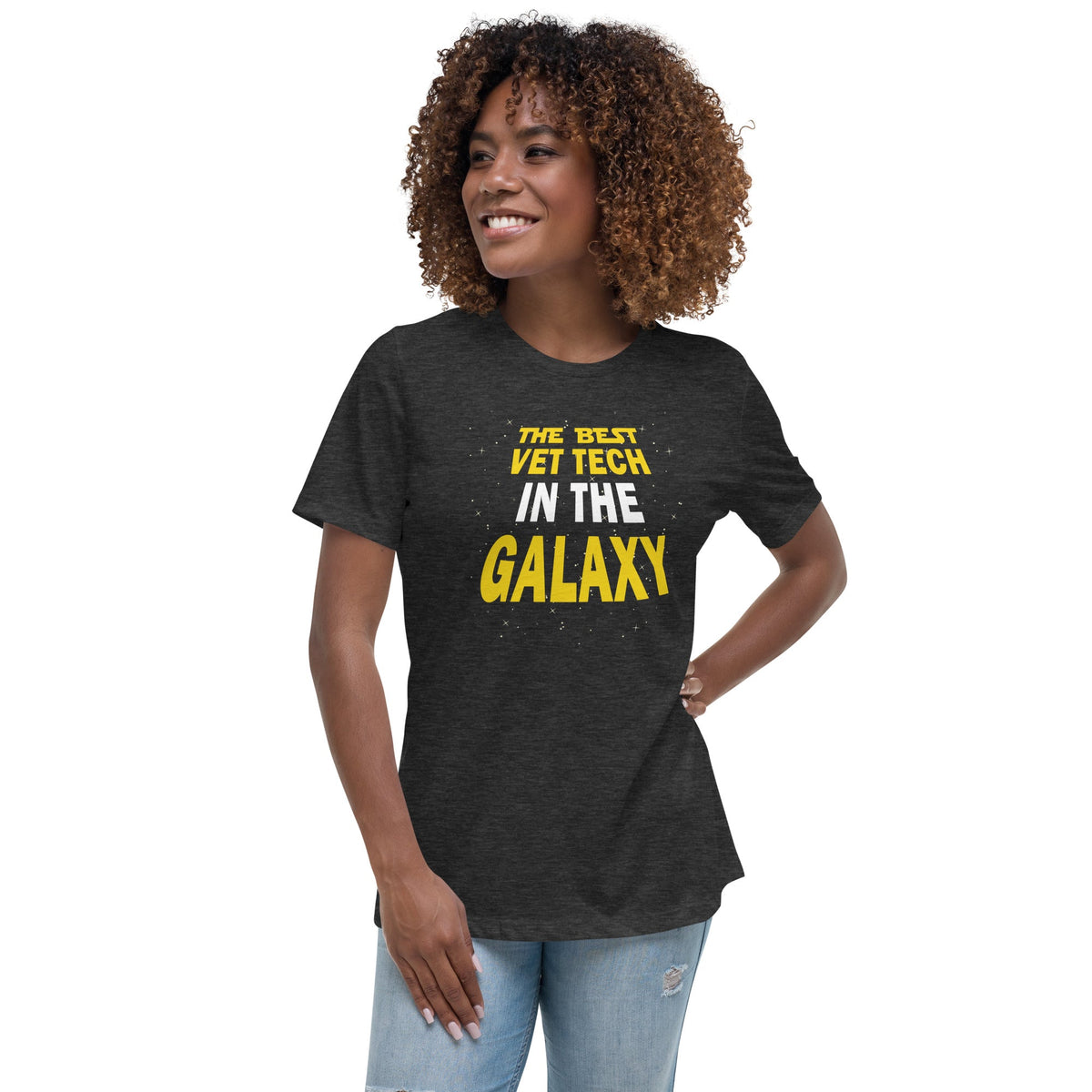 The best vet tech in the galaxy Women's Relaxed T-shirt-Women's Relaxed T-shirt | Bella + Canvas 6400-I love Veterinary