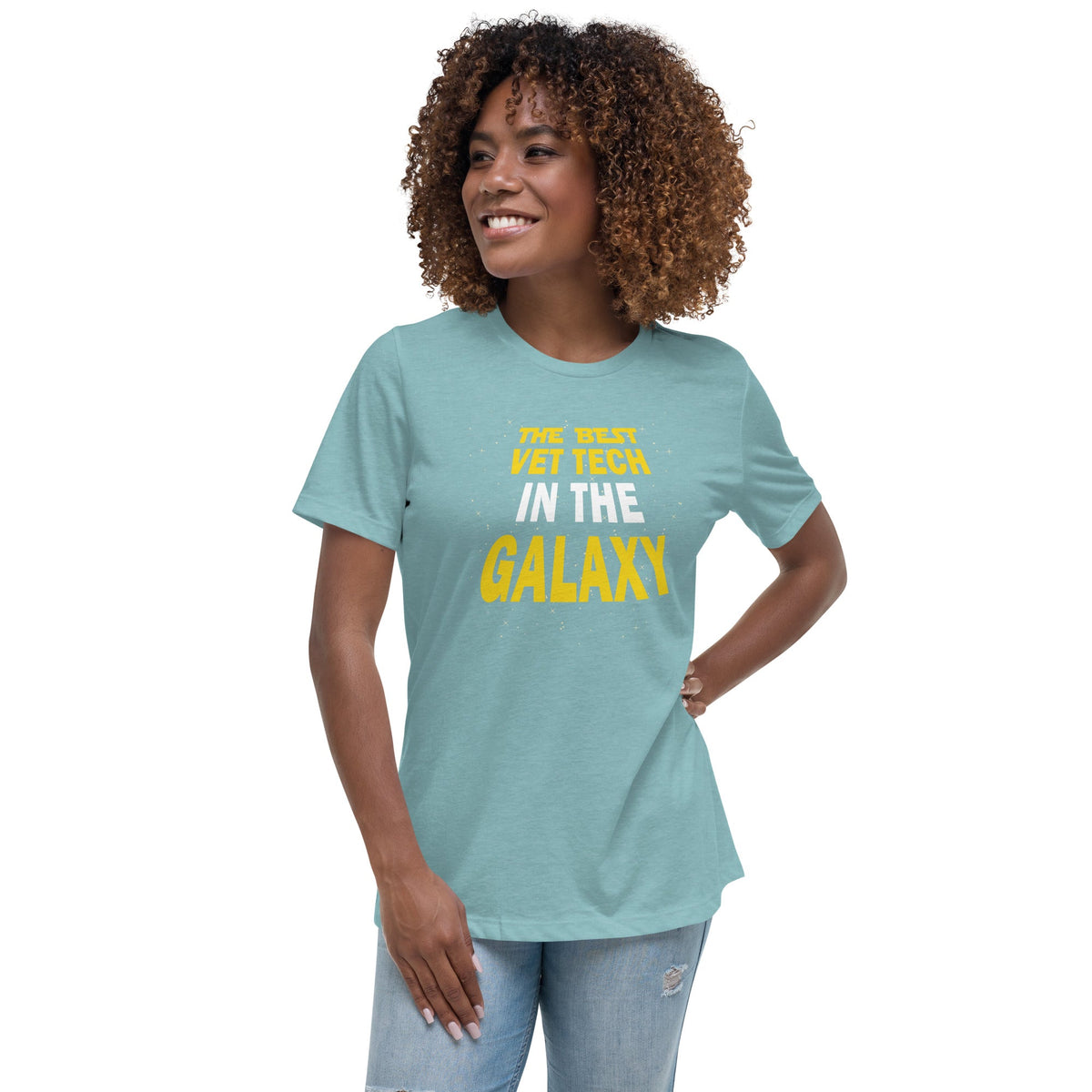 The best vet tech in the galaxy Women's Relaxed T-shirt-Women's Relaxed T-shirt | Bella + Canvas 6400-I love Veterinary