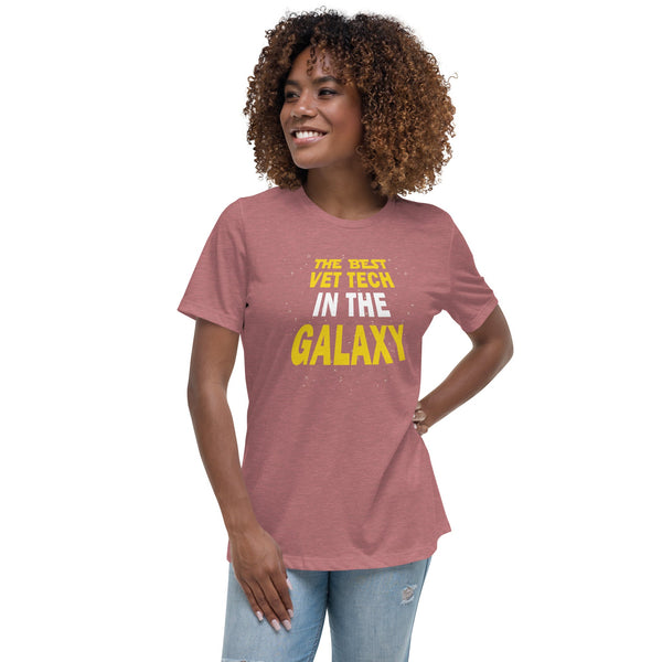 The best vet tech in the galaxy Gildan Ultra Cotton Ladies T-Shirt-I love Veterinary