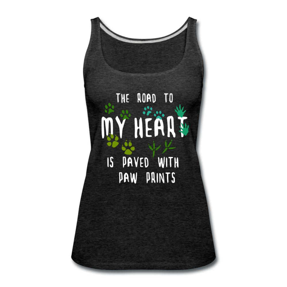 The road to my heart is paved with paw prints Women's Tank Top-Women’s Premium Tank Top | Spreadshirt 917-I love Veterinary