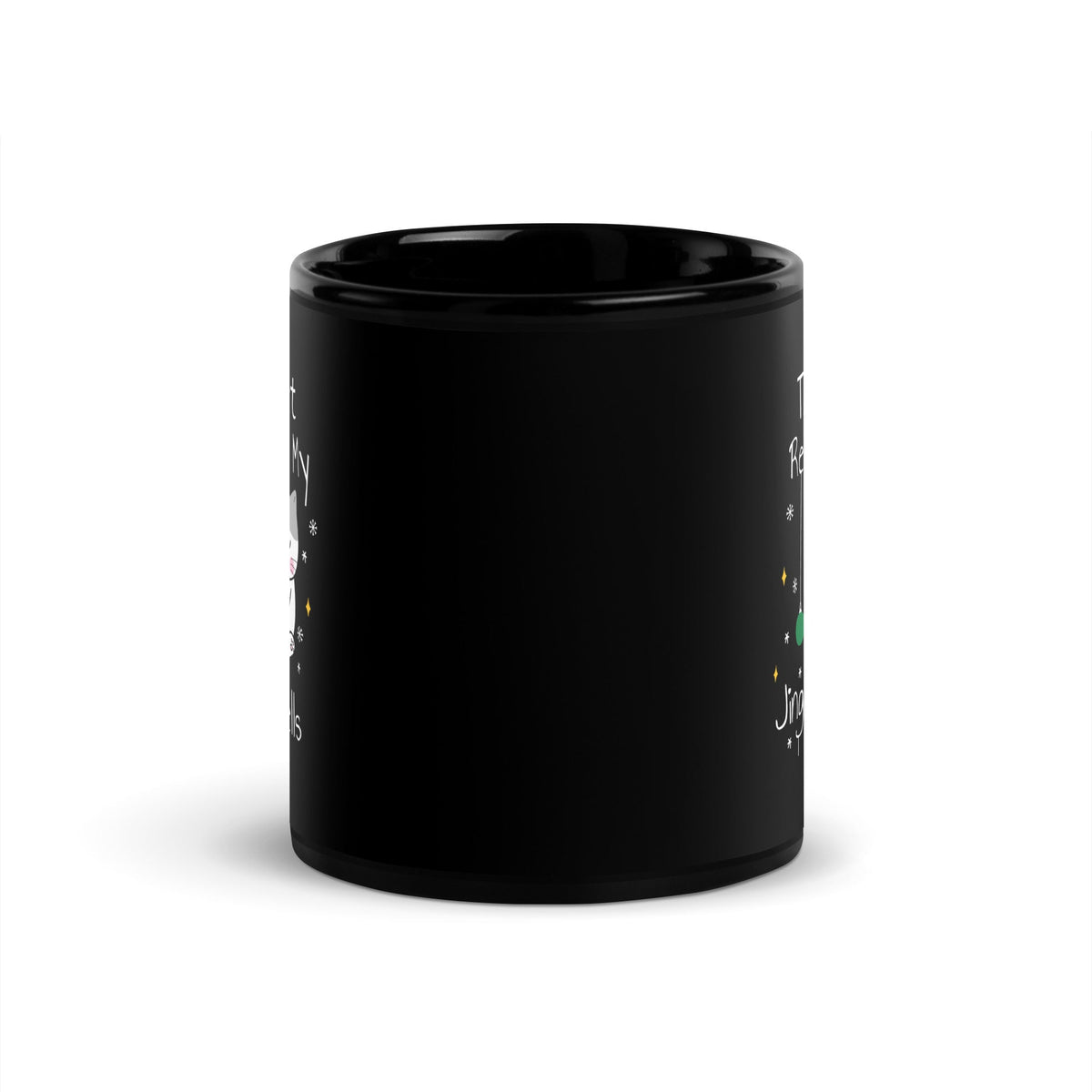 The vet removed my jingle bells Full Color Mug-Black Glossy Mug-I love Veterinary