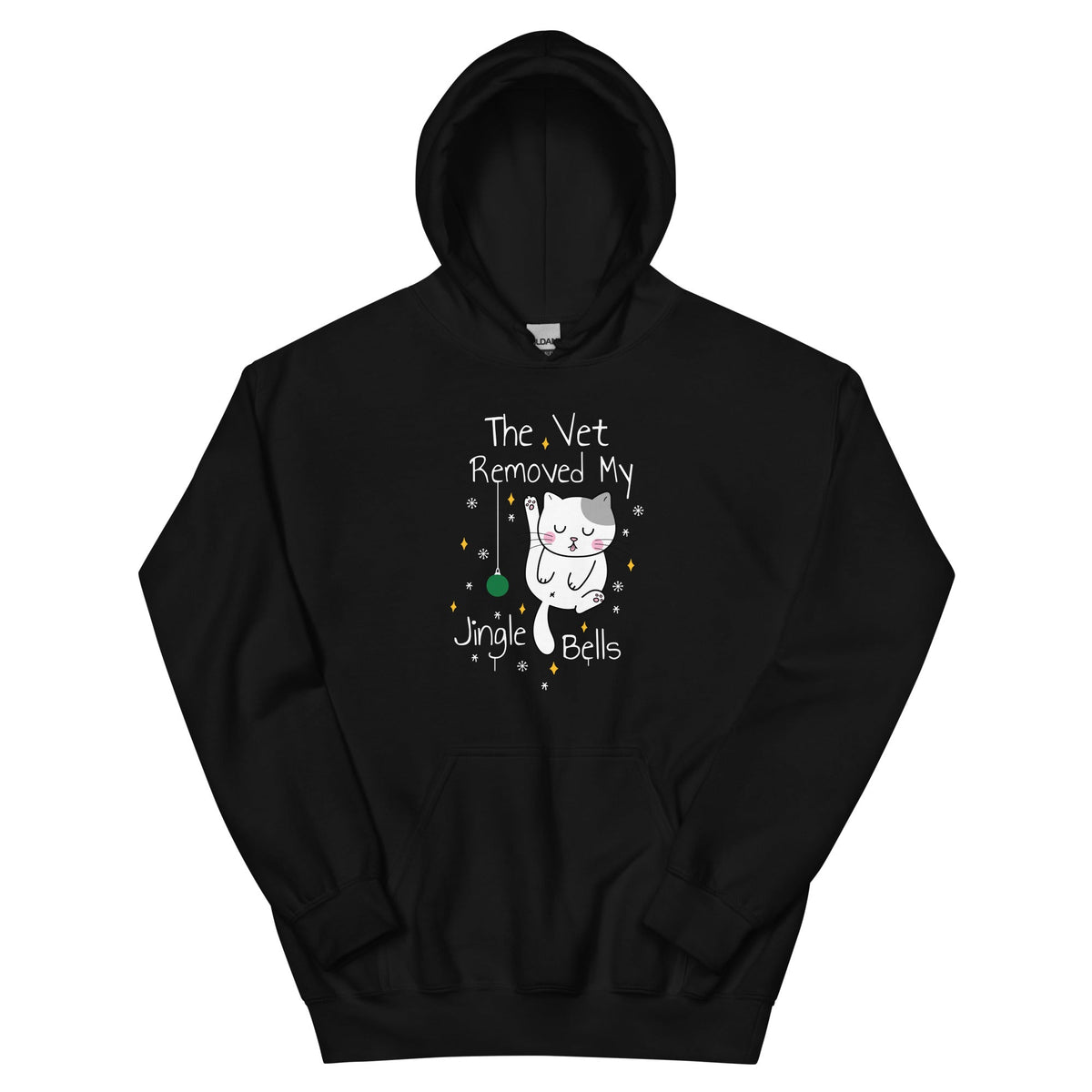The vet removed my jingle bells Unisex Hoodie-Unisex Hoodie | Gildan 18500-I love Veterinary