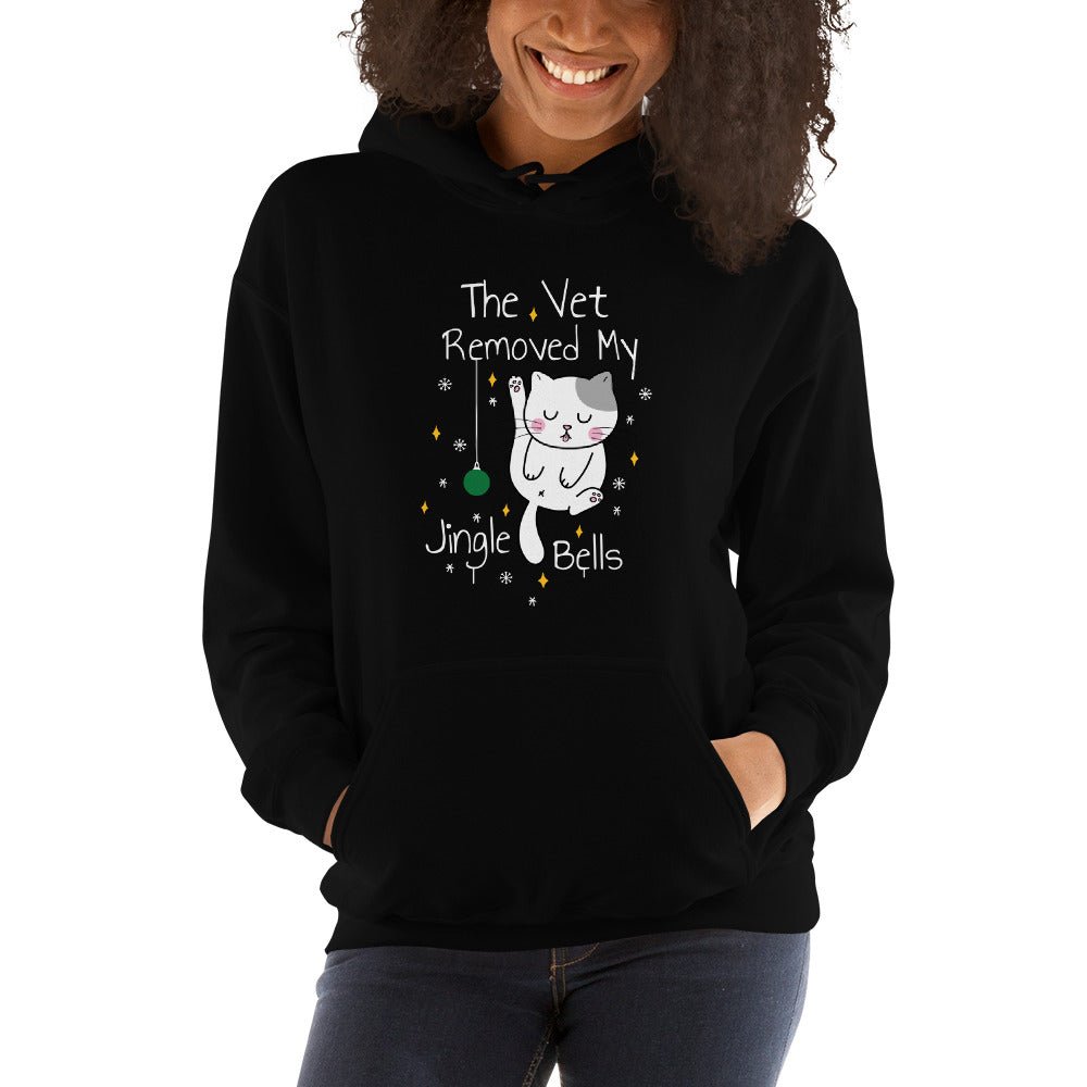 The vet removed my jingle bells Unisex Hoodie-Unisex Hoodie | Gildan 18500-I love Veterinary