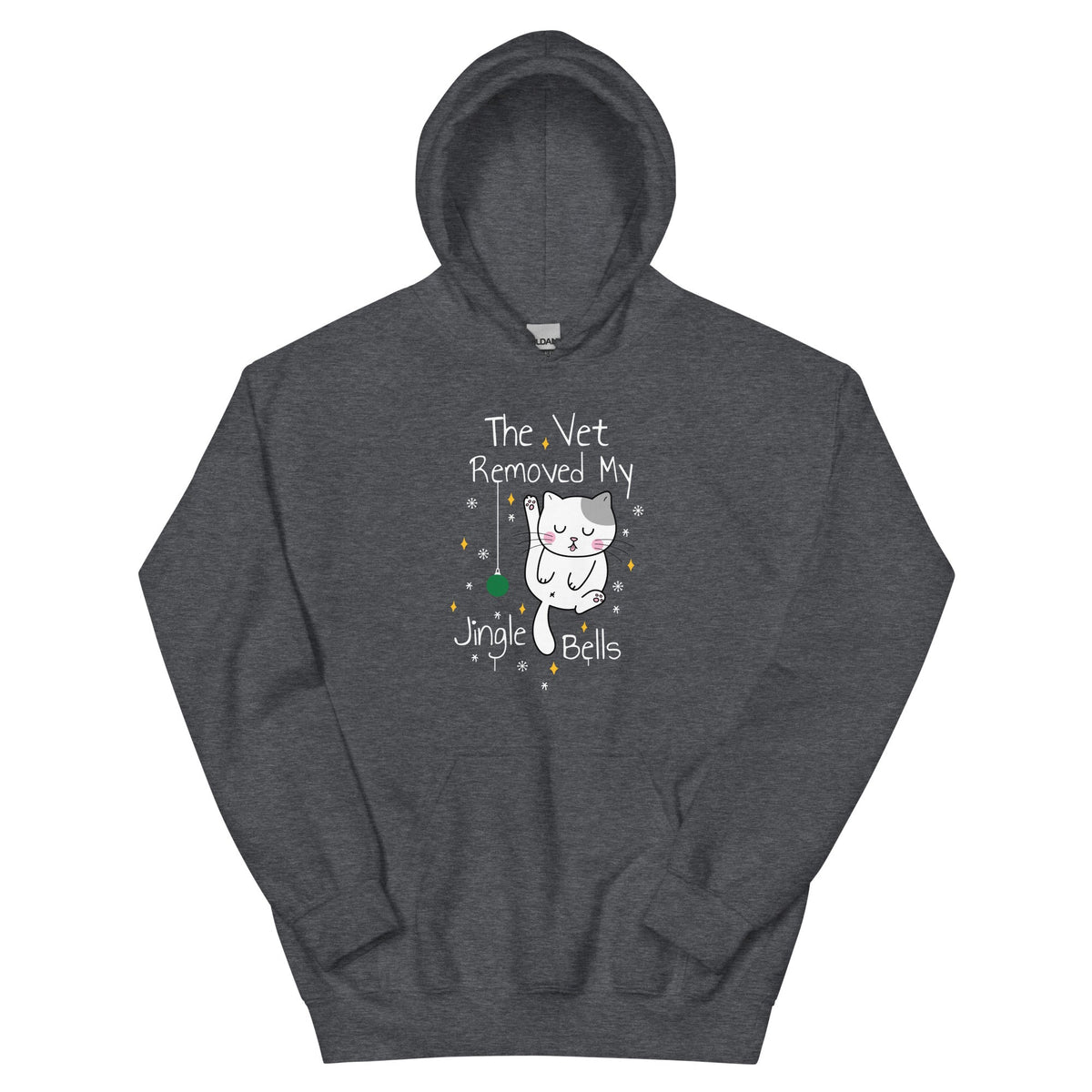 The vet removed my jingle bells Unisex Hoodie-Unisex Hoodie | Gildan 18500-I love Veterinary