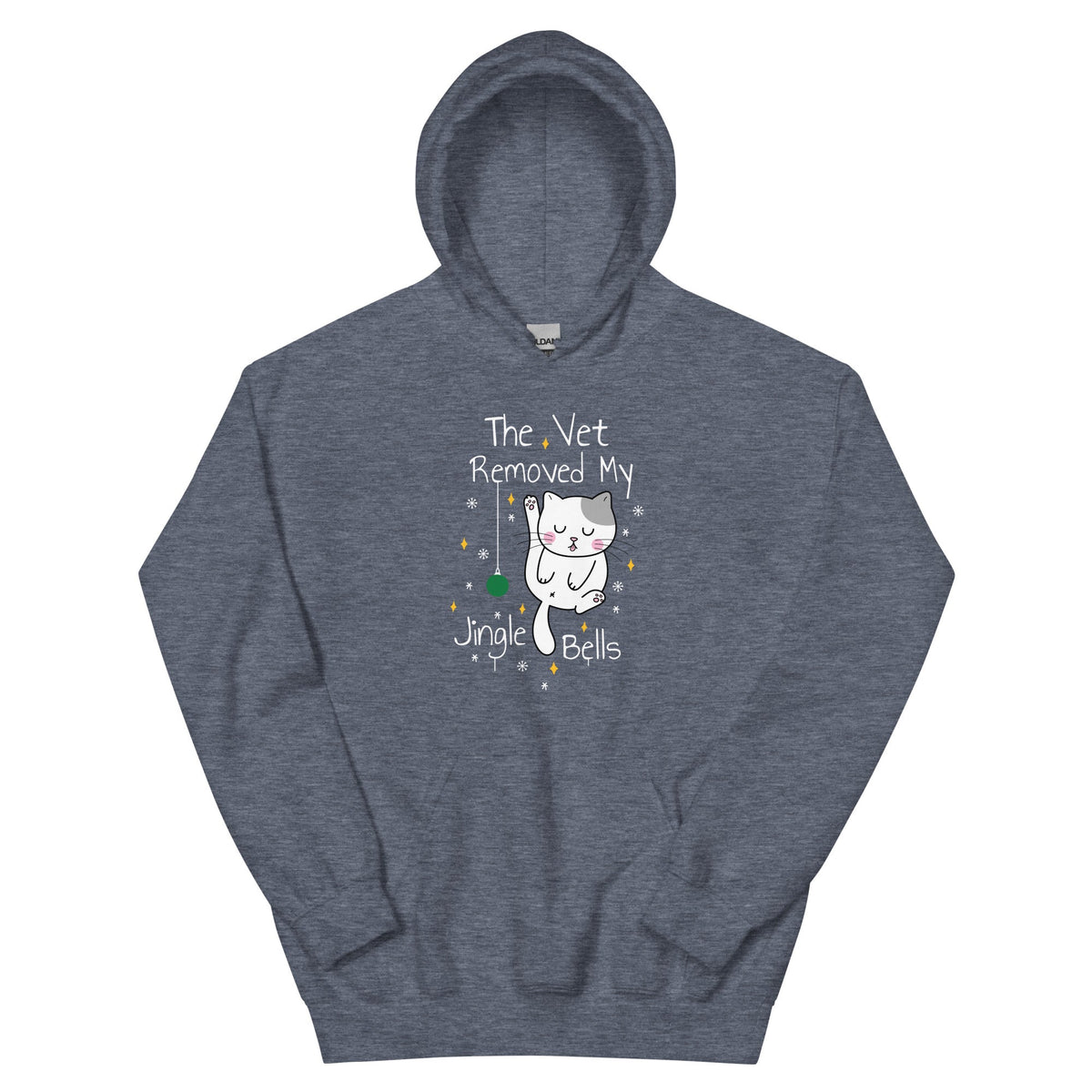 The vet removed my jingle bells Unisex Hoodie-Unisex Hoodie | Gildan 18500-I love Veterinary
