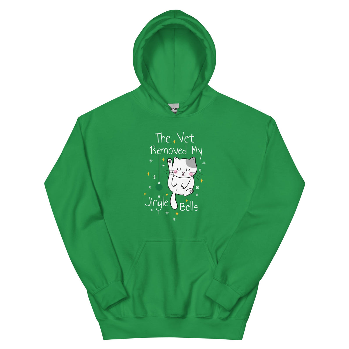 The vet removed my jingle bells Unisex Hoodie-Unisex Hoodie | Gildan 18500-I love Veterinary