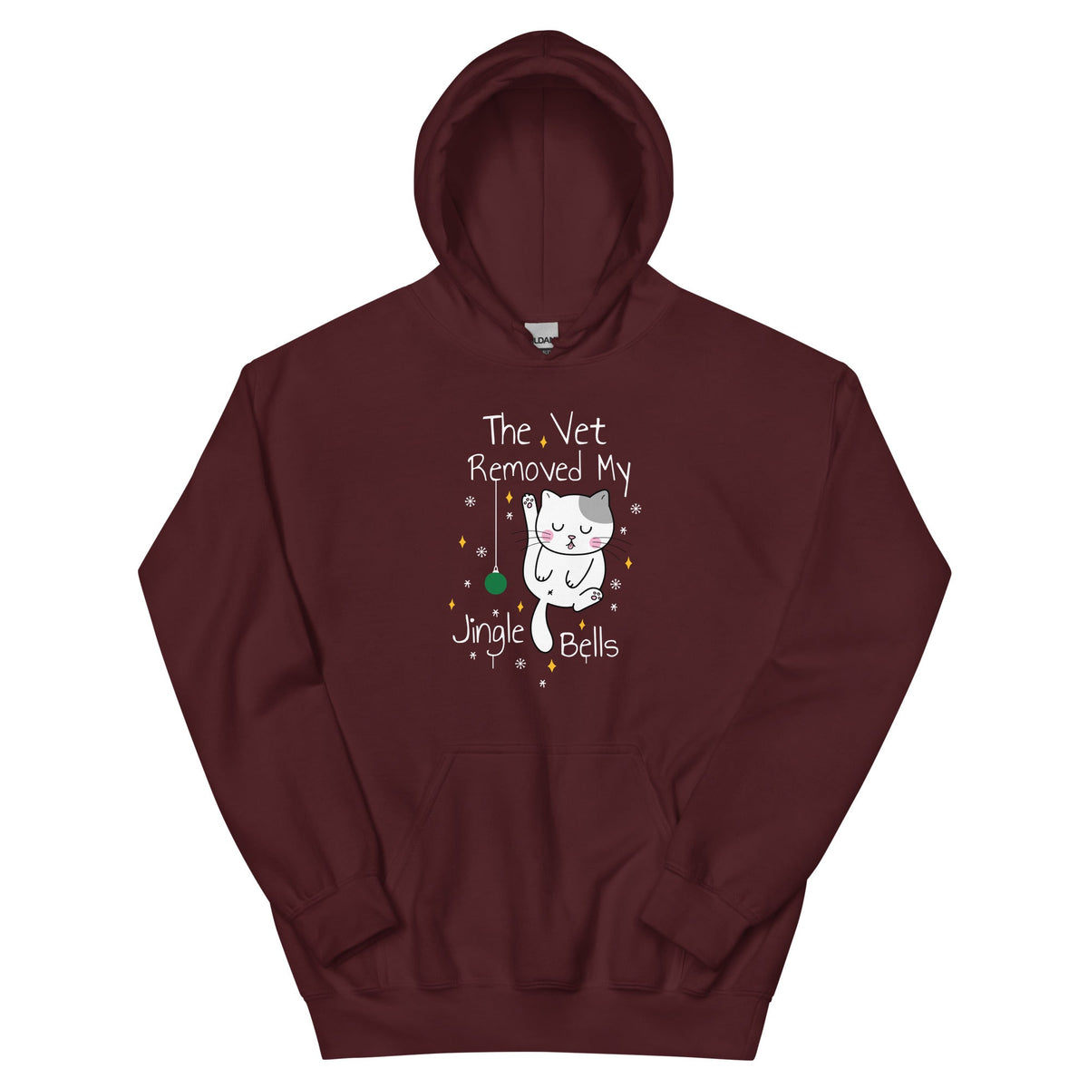 The vet removed my jingle bells Unisex Hoodie-Unisex Hoodie | Gildan 18500-I love Veterinary