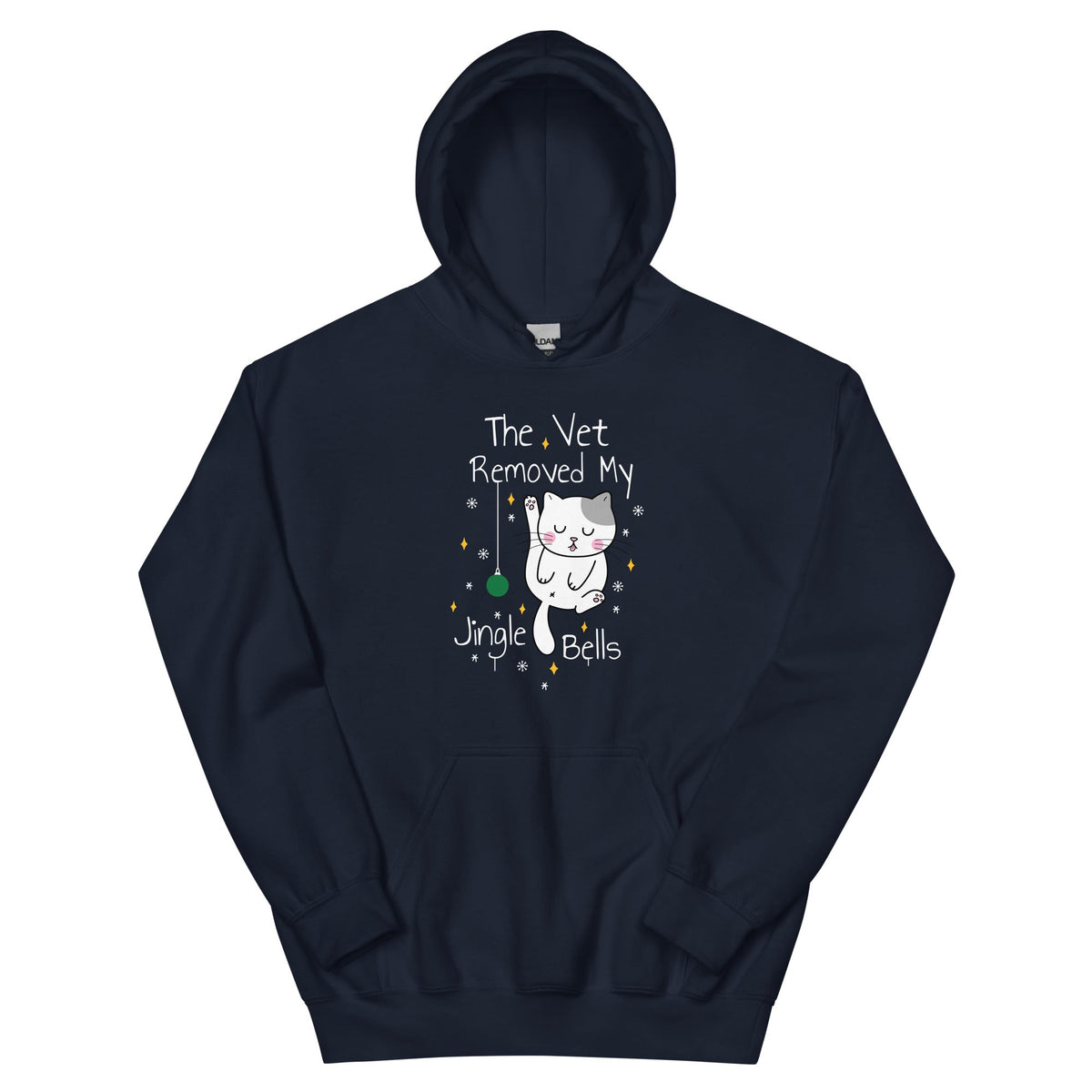 The vet removed my jingle bells Unisex Hoodie-Unisex Hoodie | Gildan 18500-I love Veterinary