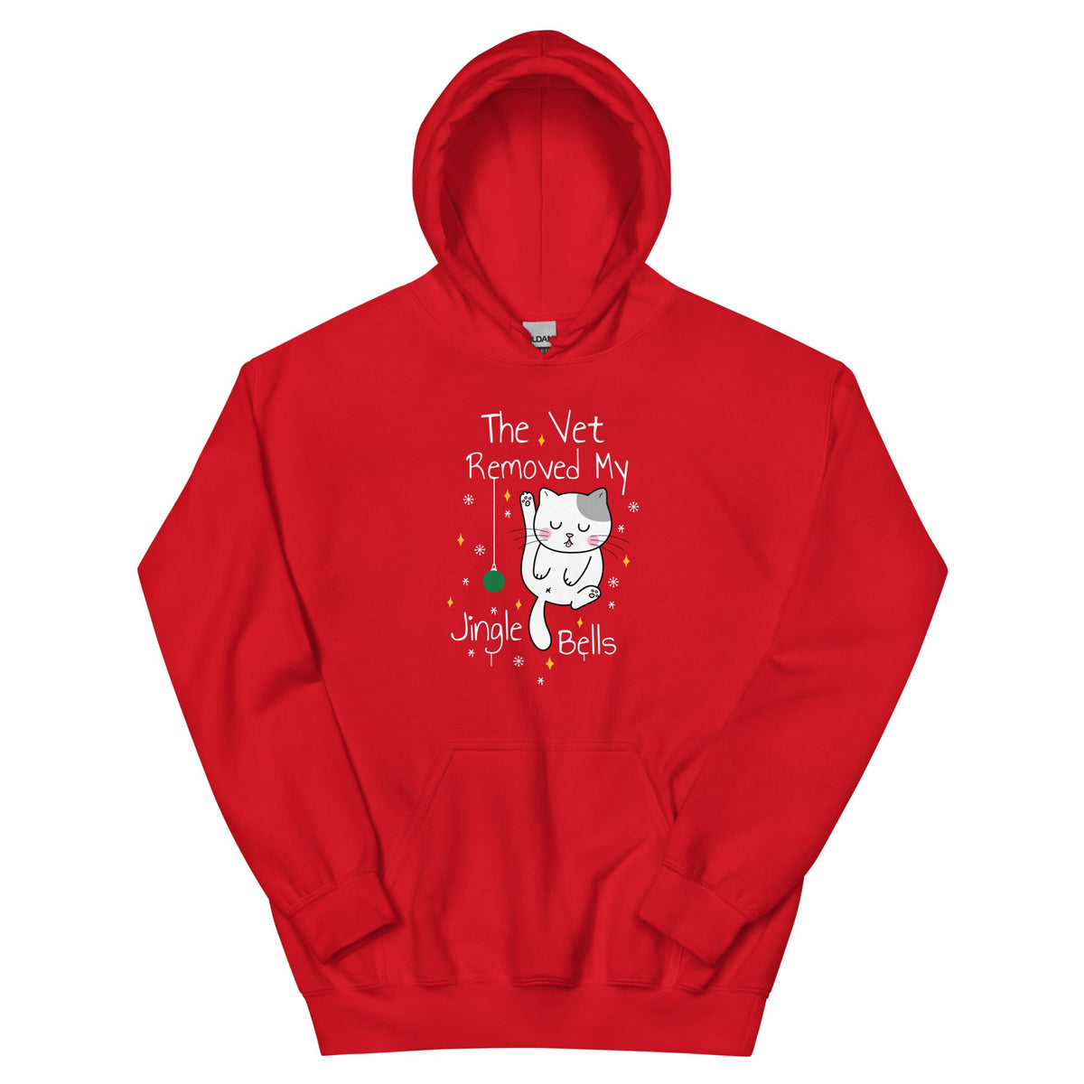 The vet removed my jingle bells Unisex Hoodie-Unisex Hoodie | Gildan 18500-I love Veterinary