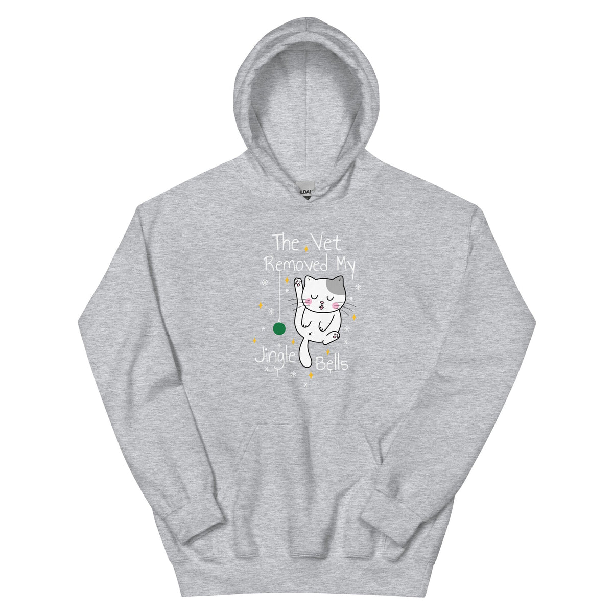 The vet removed my jingle bells Unisex Hoodie-Unisex Hoodie | Gildan 18500-I love Veterinary