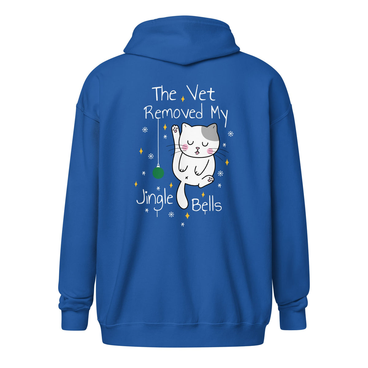 The vet removed my jingle bells Zip Hoodie-Unisex Zip Hoodie | Gildan 18600-I love Veterinary