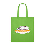 This is what an AWESOME veterinarian looks like Cotton Tote Bag-Tote Bag | Q-Tees Q800-I love Veterinary
