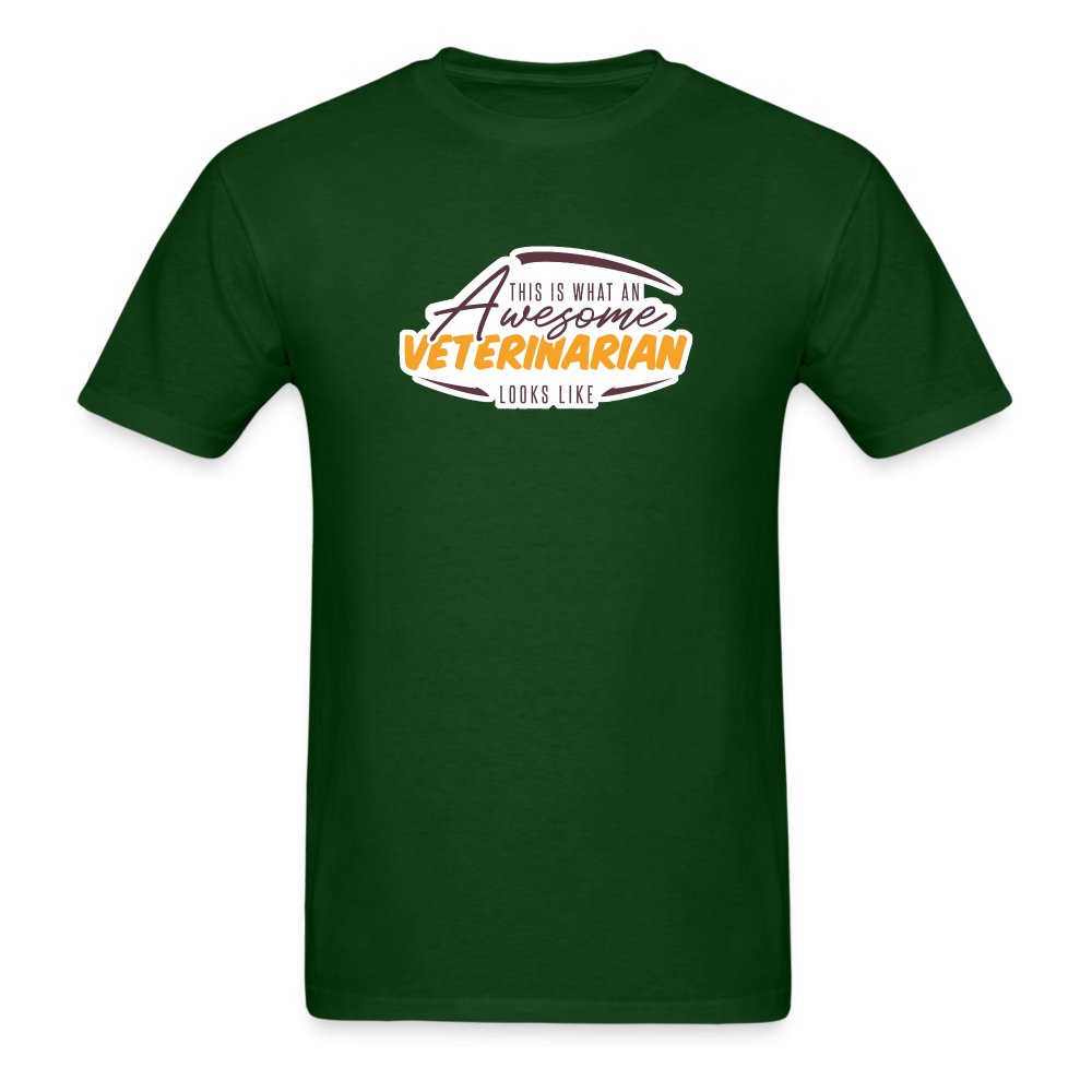 This is what an AWESOME veterinarian looks like Unisex T-shirt-Unisex Classic T-Shirt | Fruit of the Loom 3930-I love Veterinary