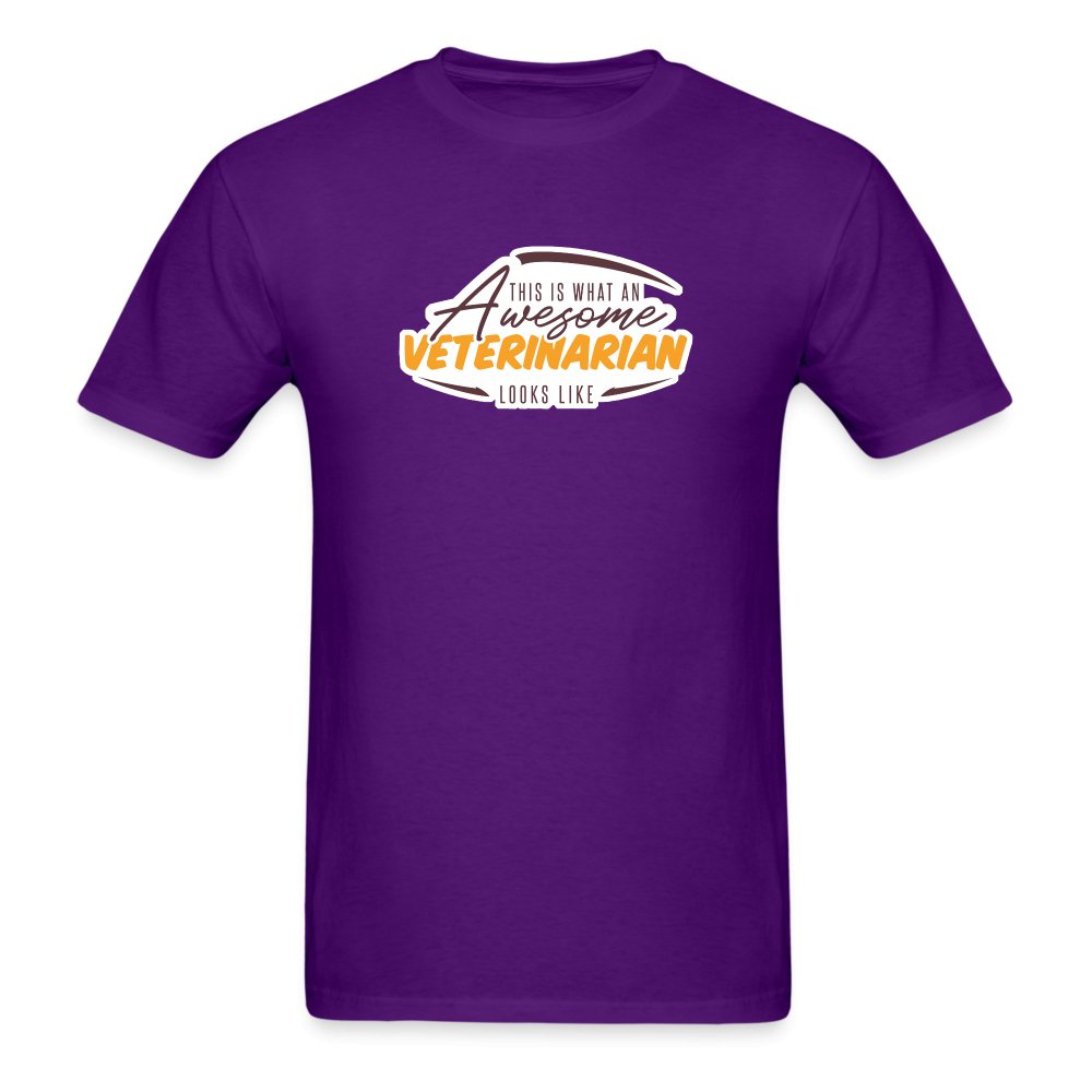 This is what an AWESOME veterinarian looks like Unisex T-shirt-Unisex Classic T-Shirt | Fruit of the Loom 3930-I love Veterinary
