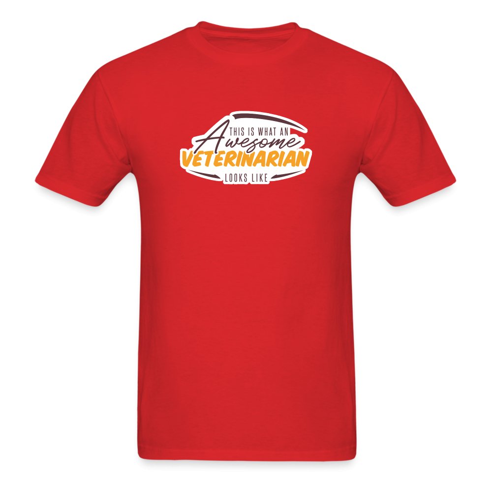 This is what an AWESOME veterinarian looks like Unisex T-shirt-Unisex Classic T-Shirt | Fruit of the Loom 3930-I love Veterinary