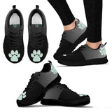 Three pawprints - Women's Sneakers-Sneakers-I love Veterinary