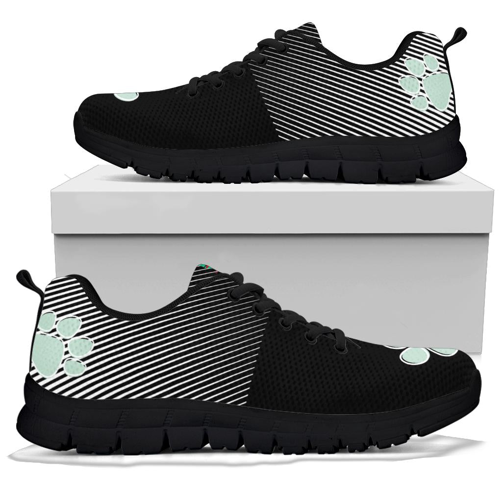 Three pawprints - Women's Sneakers-Sneakers-I love Veterinary