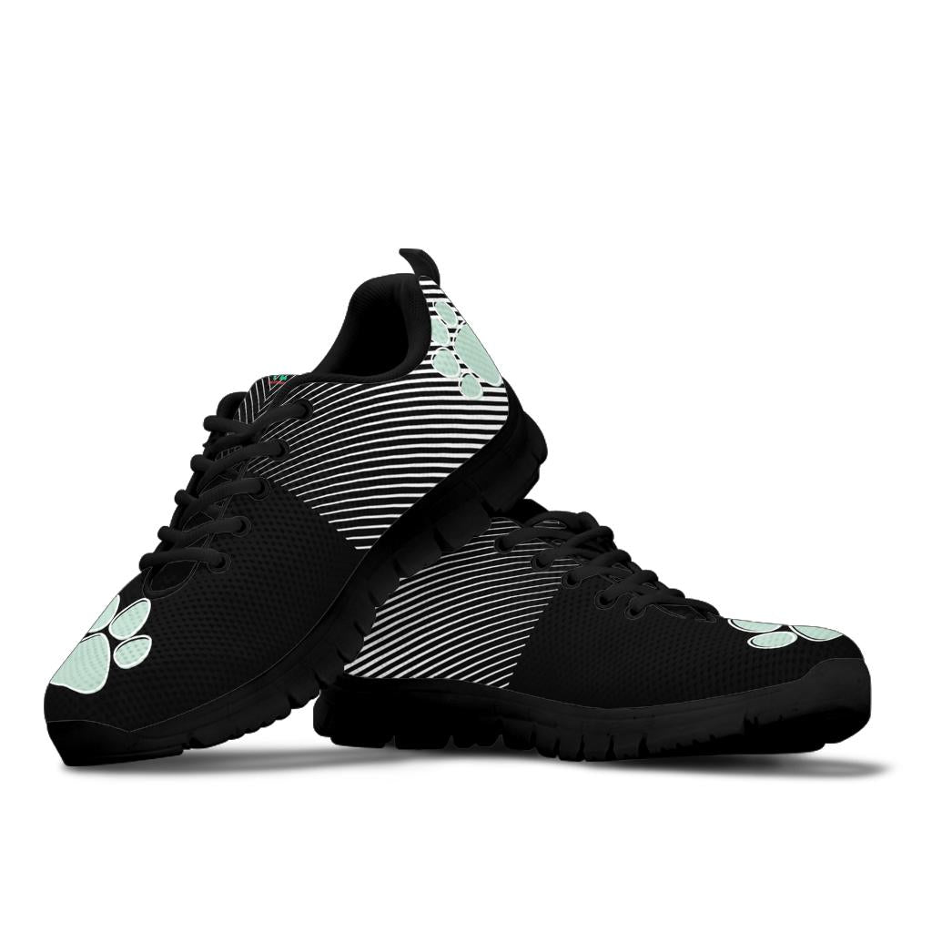 Three pawprints - Women's Sneakers-Sneakers-I love Veterinary