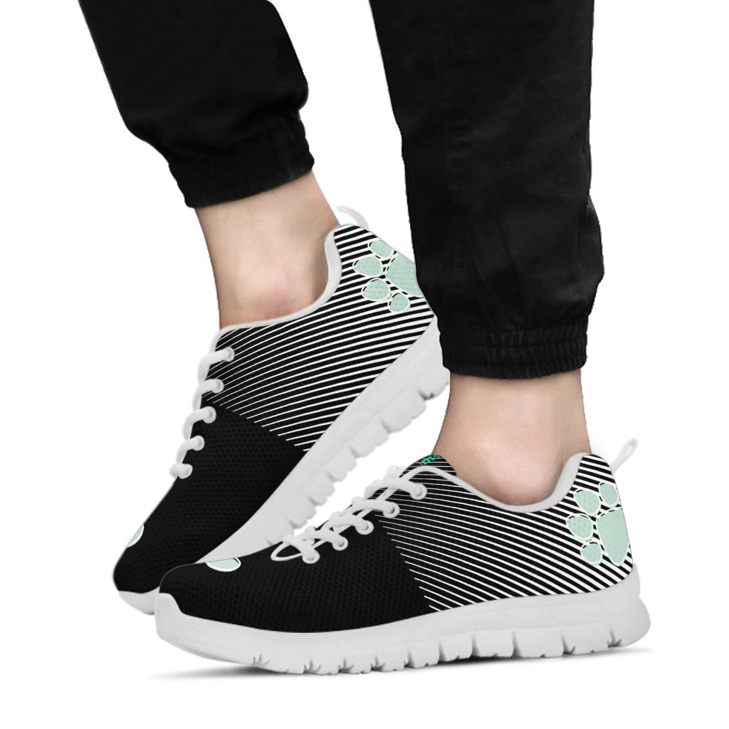 Three pawprints - Women's Sneakers-Sneakers-I love Veterinary