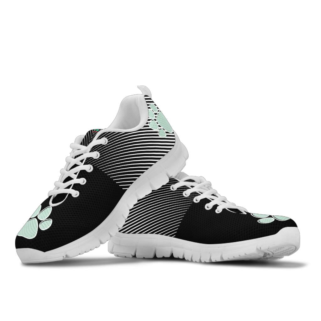 Three pawprints - Women's Sneakers-Sneakers-I love Veterinary