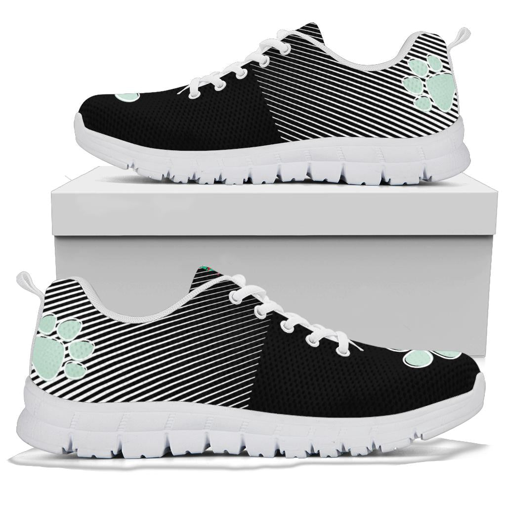 Three pawprints - Women's Sneakers-Sneakers-I love Veterinary