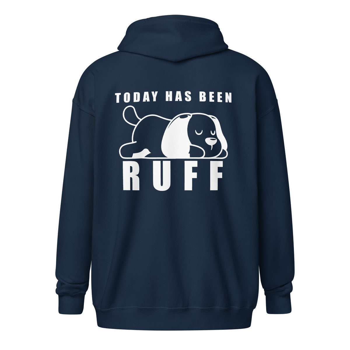 Today has been Ruff Unisex Zip Hoodie-Unisex Zip Hoodie | Gildan 18600-I love Veterinary