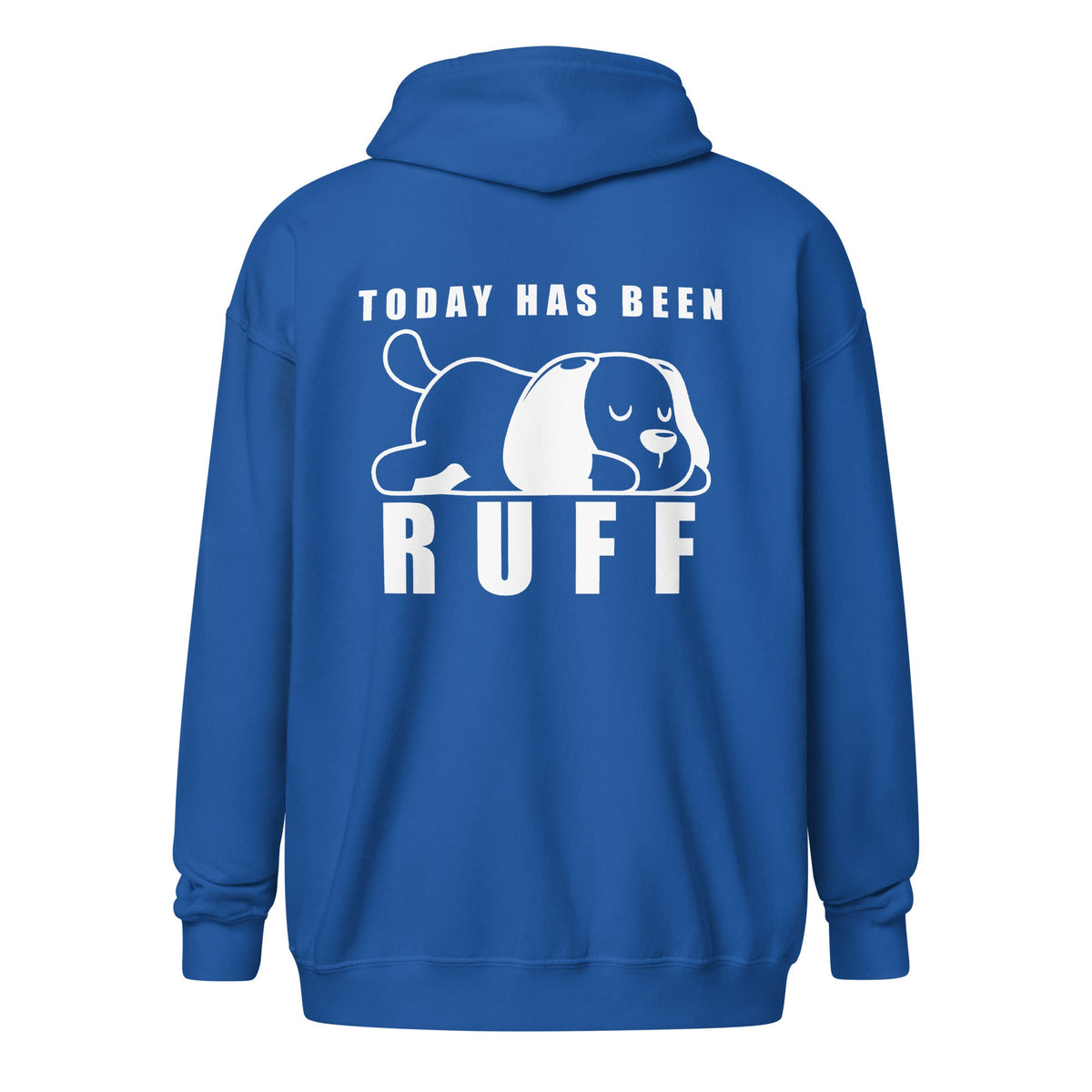 Today has been Ruff Unisex Zip Hoodie-Unisex Zip Hoodie | Gildan 18600-I love Veterinary