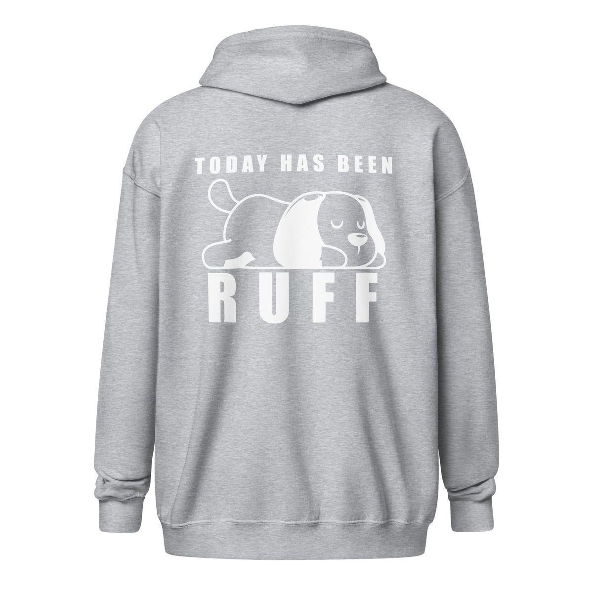 Today has been Ruff Unisex Zip Hoodie-Unisex Zip Hoodie | Gildan 18600-I love Veterinary